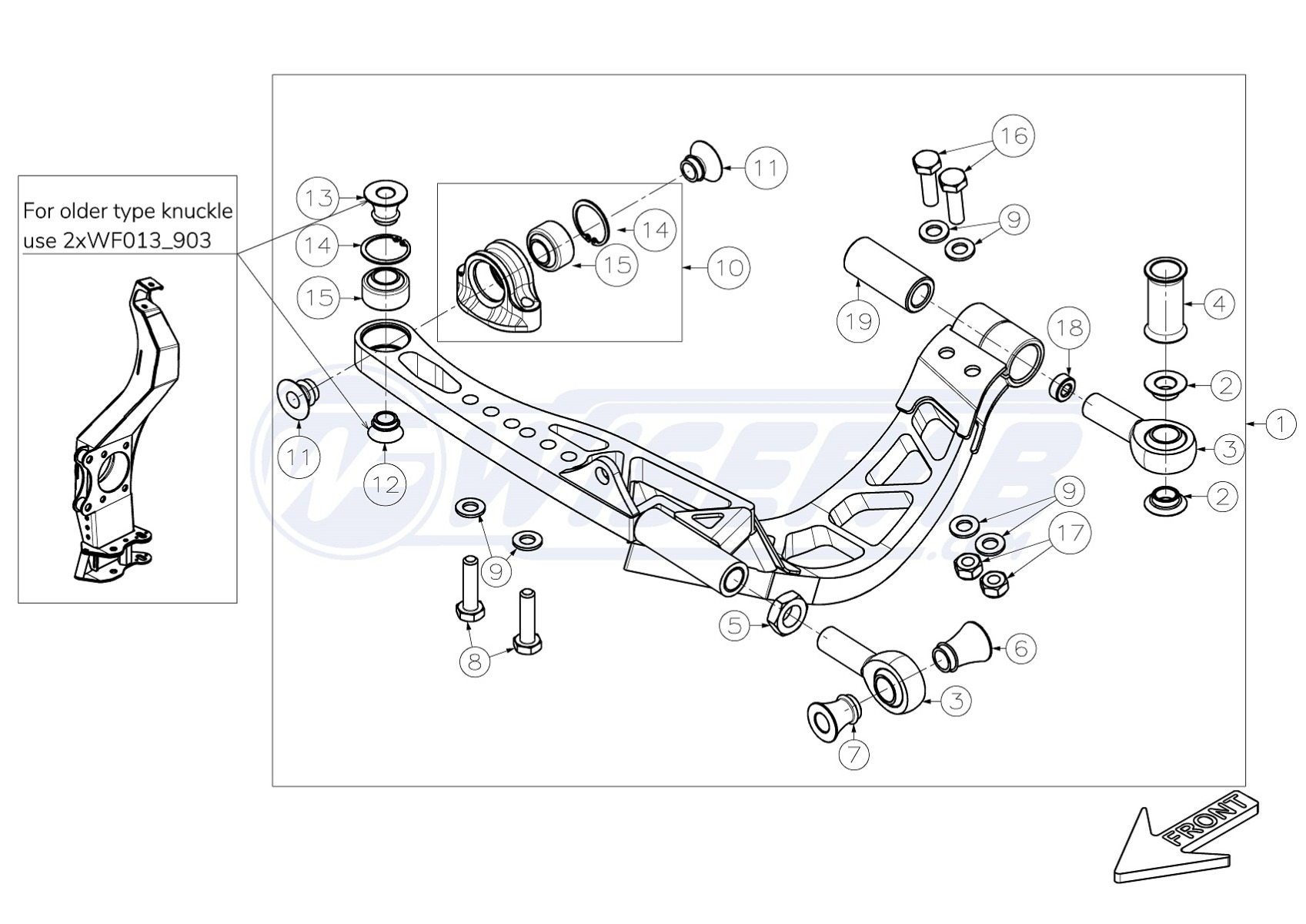 Wisefab 350Z Front Drift Angle Lock Kit Wisefab 350Z Front Drift Angle Lock Kit