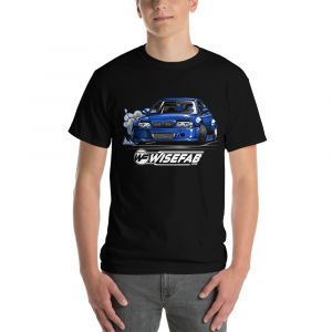 Drifting BMW e46 on a Wisefab t-shirt