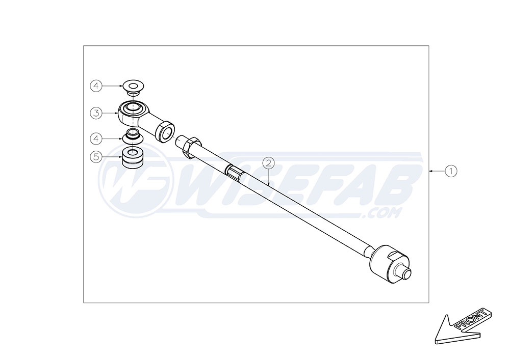 Wisefab 350Z Front Drift Angle Lock Kit