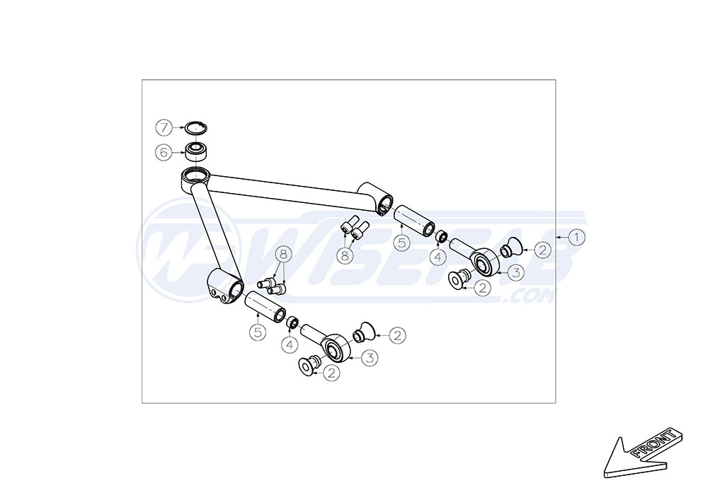 Wisefab 350Z Front Drift Angle Lock Kit