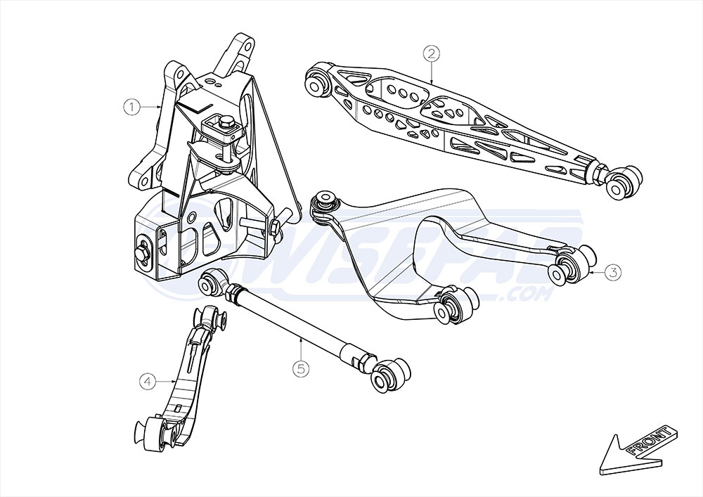 Check out the V2 Wisefab Toyota GT86 rear suspension kit
